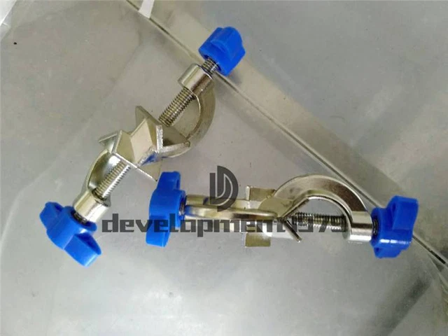4Pcs Lab Stands Clamps Holder Laboratory Metal Grip Supports New