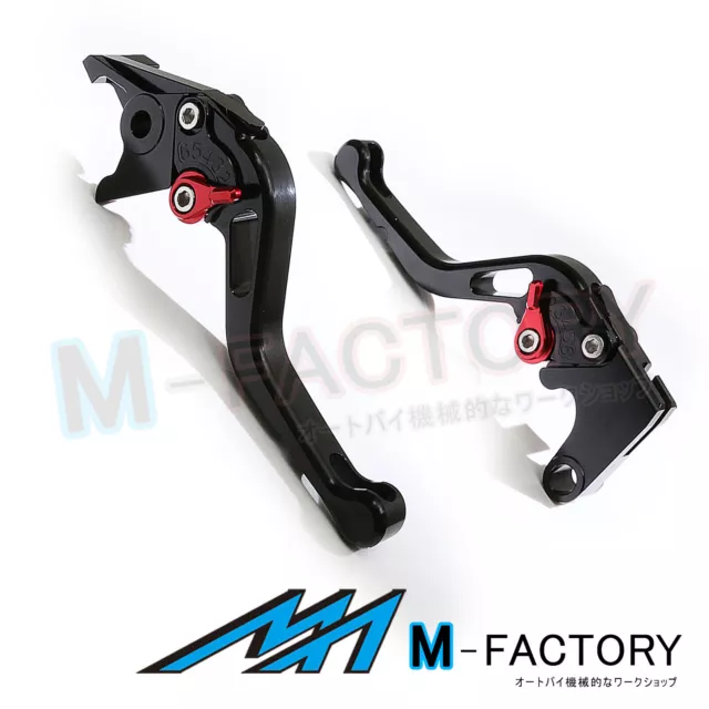 Fit Moto Guzzi CALIFitNIA Touring 14 15 16  M-Factory Short Levers Set BLACK RED