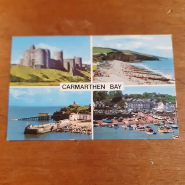 Carmarthen Bay, Vintage Multi-View Postcard PLC 28468, Unposted.