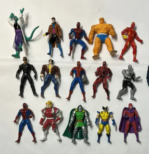 Toy Biz HEAVY METAL HEROES Lot 15 Figures MARVEL X-MEN Avengers Die Cast