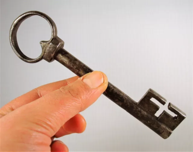 Antica chiave iron skeleton key Clef Schlüssel da Porta, Germania  XVII Sec.