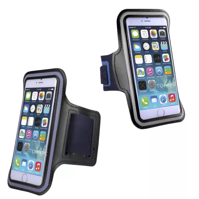 Brassard Sport Pour Iphone 14 13 12 11 Pro Xr Etui Coque Ecouteur Running Noir 3