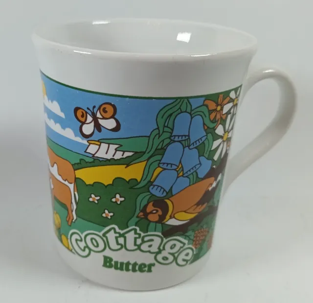 Cottage Butter Ceramic Mug Purbeck Ceramics Rare Vintage Advertising