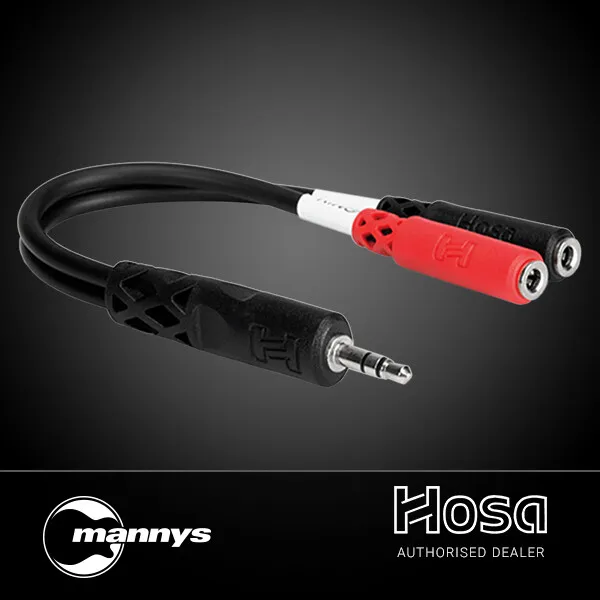 Hosa YMM-261 3.5mm TRS(M) to Dual 3.5mm TS(F) Stereo Breakout Adaptor Cable