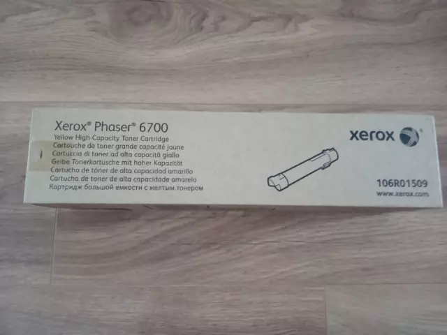 GENUINE XEROX Phaser 6700 Yellow High Capacity Toner Cartridge 106R01509 VAT Inc