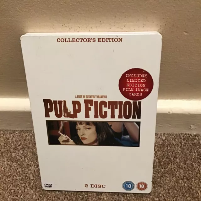 Pulp Fiction Steelbook Collectors Edition Dvd - 2 Disc & Cards - Q Tarantino