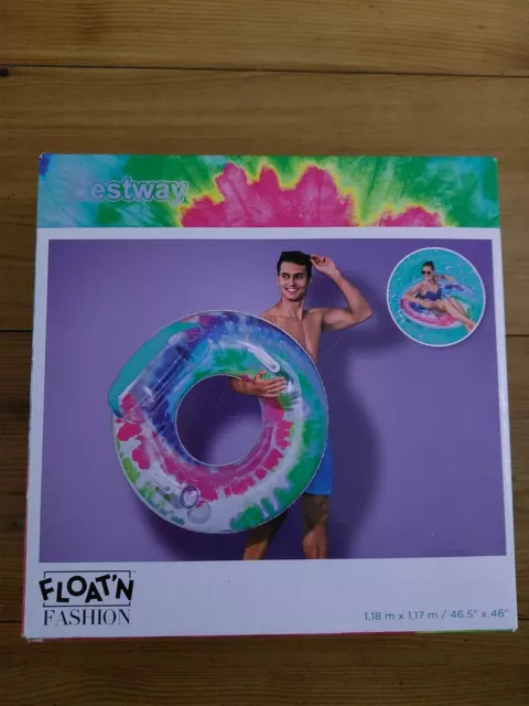 Orig Bestway Poolsessel Schwimmreifen aufblasbare Luftmatratze.118x117cm,NEU*OVP