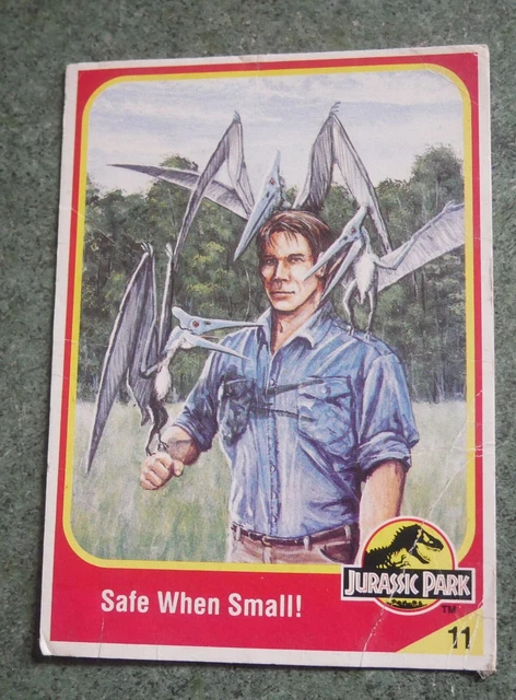 Kenner Jurassic Park Zuschuss Mit Pteranodon Schlüpflingen Original Handelskarte 11