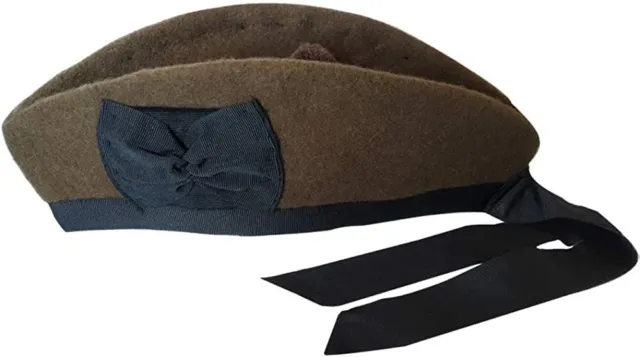 100% Wool Tan Glengarry Cap Hat Premium Handmade SCOTTISH GLENGARRYS Piper Cap