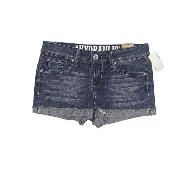 NWT Hydraulic WOMEN'S DISTRESSED LOLA CURVY BLUE JEAN DENIM SHORTS SIZE 5/6