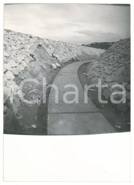 1965 ca SARDEGNA GALLURA Canale PADULE Valle - Platea e prerivestimento *Foto 1