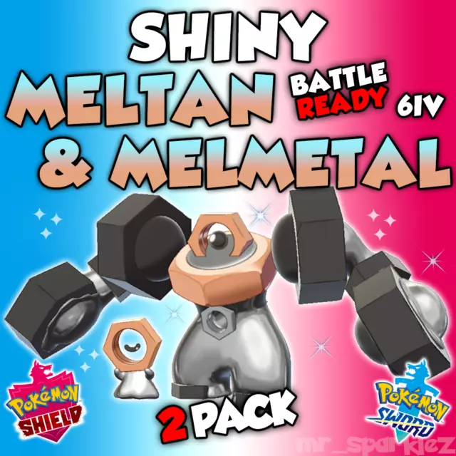 ✨ SHINY MELTAN & MELMETAL ✨ 6IV ULTRA SHINY ✨ Pokemon Sword Shield