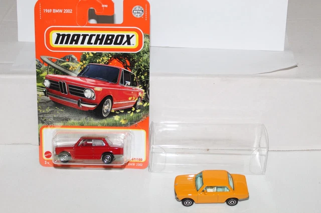 MATCHBOX #87 1969 BMW 2002 Red and # 7 1969 BMW 2002 Orange Loose Lot of 2