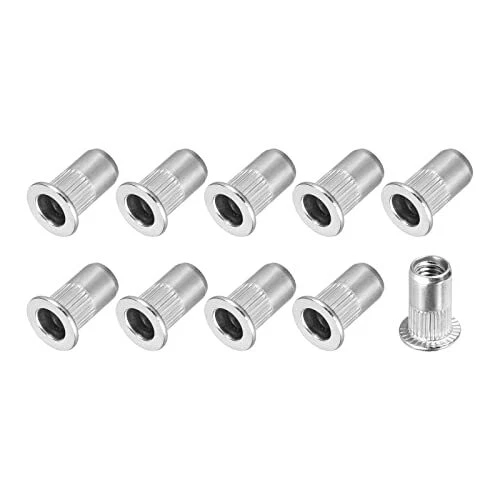 Rivet Nuts m5 50pcs Aluminum Threaded Insert Nuts For Furniture Mechanical Fas