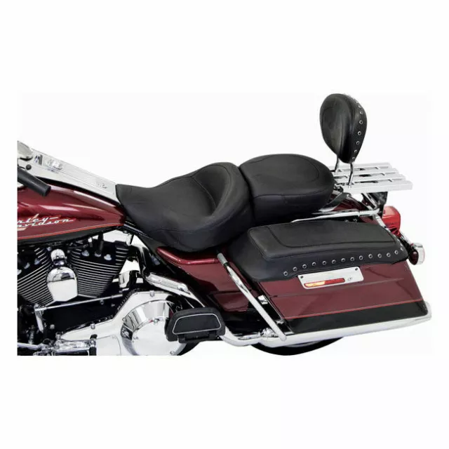 Mustang Touring Sitzbank Schwarz, f. Harley-Davidson FLHR 97-07, FLHX 06-07 2