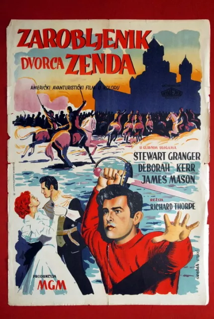 Prisoner Of Zenda Stewart Granger 1952 Mason Kerr Thorpe Unique Yu Movie Poster