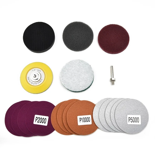 Tampon Polisseuse Cireuse,Polisseuse de Voiture électrique, kit de Cire de polisseuse Tampon