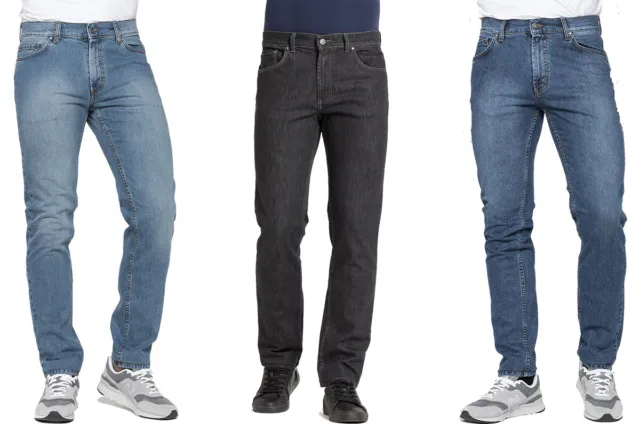Carrera Jeans Pantalone Uomo Stretch Estate Inverno Regular Fit Tasche Denim