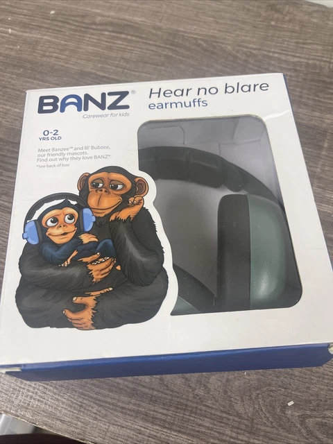 Baby Banz EM009 Plastic Hearing Protection Earmuffs for Infants - Blue
