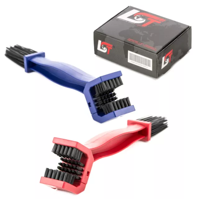 2x Chaînes Bürste Rein Igung Pignon Brosse Lot Rouge Bleu pour Alpha Mobil