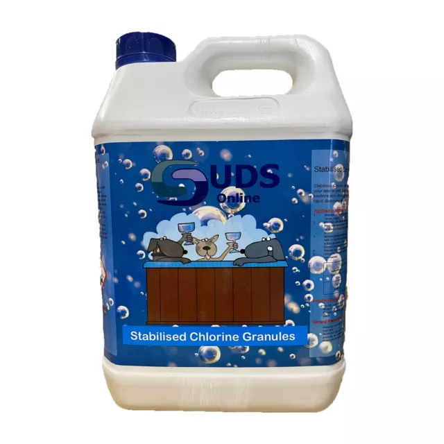 5kg premium grade stabilised Chlorine Granules pools Hot tubs & Spas