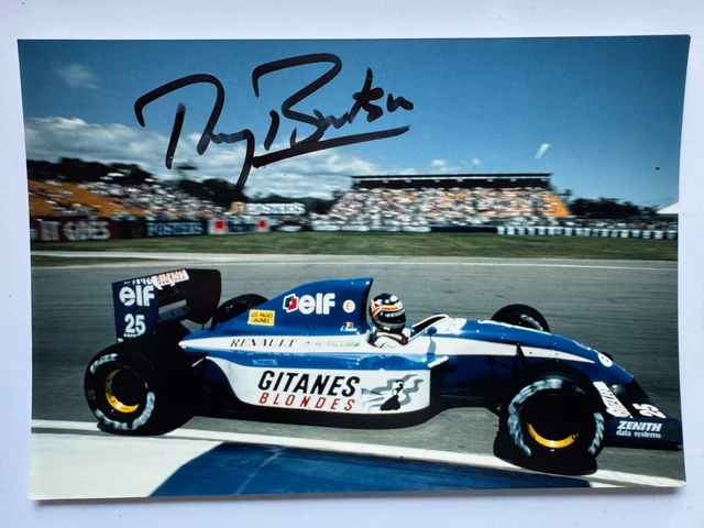 photo signée Thierry Boutsen F1 Formule 1 sport auto