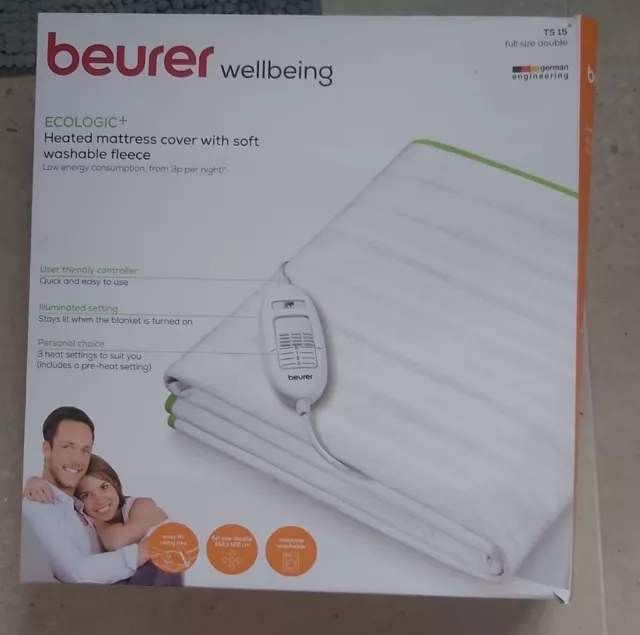 Beurer ts15 ecologic sales double heated under blanket