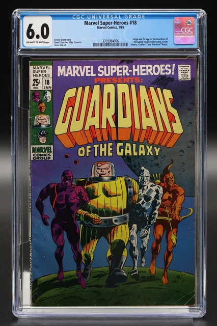 Marvel Super-Heroes (1967) #18 CGC 6.0 OW/WH Pgs 1st Guardians Of The Galaxy