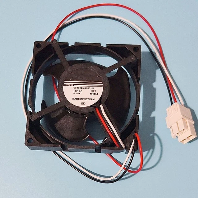 Cooling Fan Refrigerator Accessories Nidec 12V 0.16A 9CM U92C12MS1B3-52