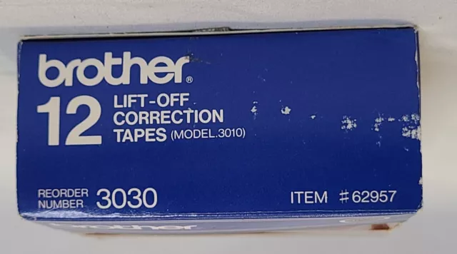 Brother Typewriter Lift-Off Correction Tapes  3030 Genuine 12-Pack NEW
