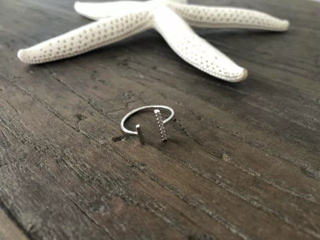 Dainty Bar Open Ring