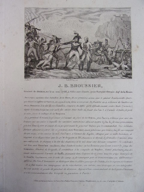 J.B BROUSSIER General of Division, born May 10, 1766 in Ville-sur-Sauln