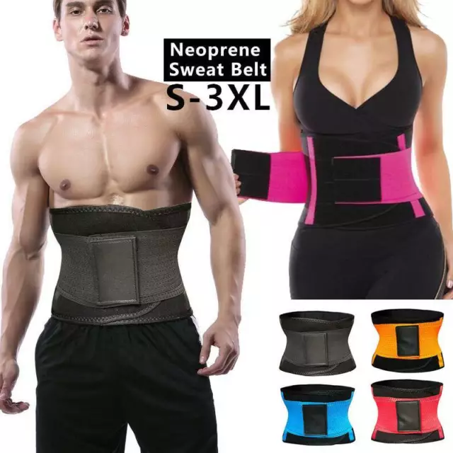 US Men&Women Xtreme Waist Trainer Fat Burner Sweat Thermo Wrap Body Shaper Belts