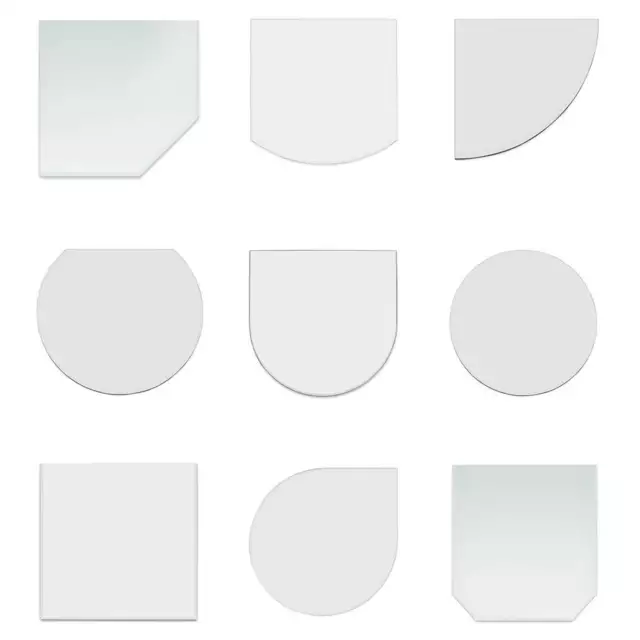 Funkenschutz-Platte aus Glas Kamin-Bodenplatte Glasplatte Scheibe für Kaminofen