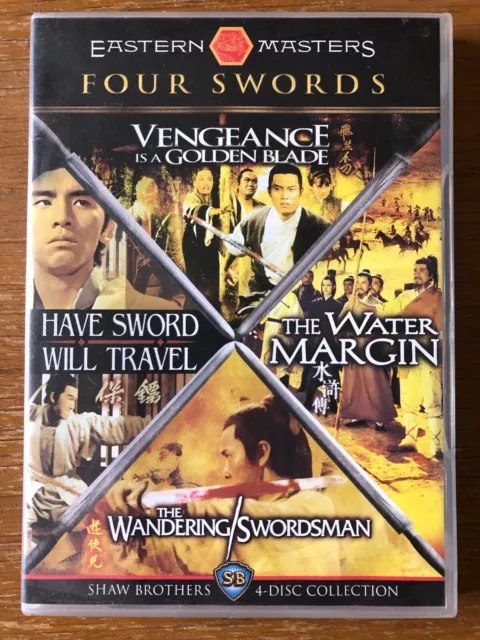 Four swords 4 film set DVD (Region 3) Shaw Brothers, David Chiang, Ti Lung