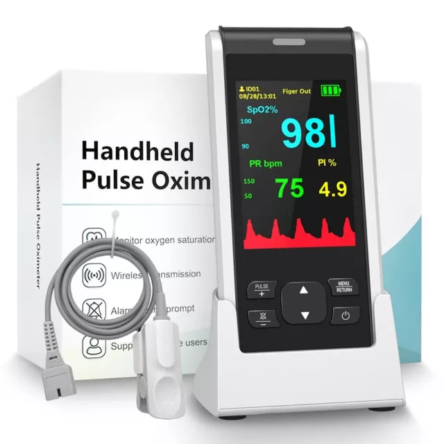 Pulse Oximeter Fingertip Handheld SpO2 PR Heart Rate Finger Blood Oxygen Monitor