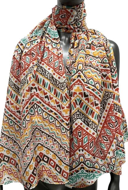 Foulard Bleu Turquoise Touareg - Accessoire Fashion, Tendance et