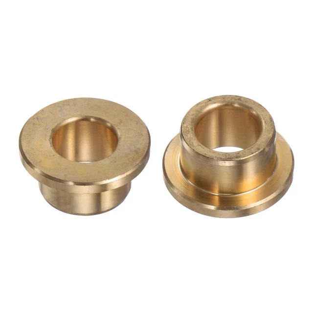 2pcs Flange Bearing Sleeve 12mm x 18mm x 12mm Bronze Self-Lubricating Bushings