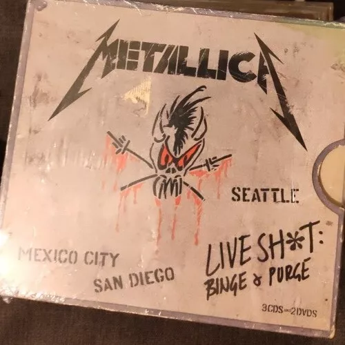 Metallica - Live Shit Binge & Purge Box Set 3 CDs / 2 DVDs Thrash Heavy Metal