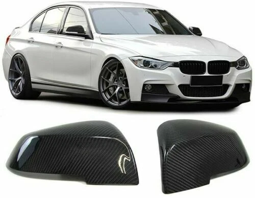 Spiegelkappen SET Seidenmatt Schwarz Passend Für BMW F34 F35 F32 F33 F36 I3 E84