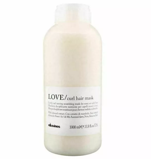 Máscara para el cabello Davines Essential Haircare Love Curl 33,8 oz NUEVA ~ ENVÍO RÁPIDO ~