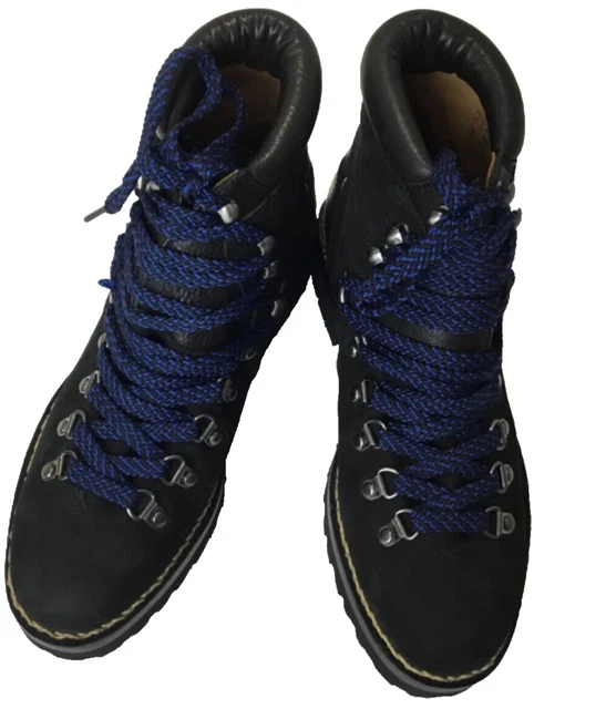 NEW POLO RALPH Lauren Mens Black Leather Suede Alpine Boot Size Uk 7 Eu