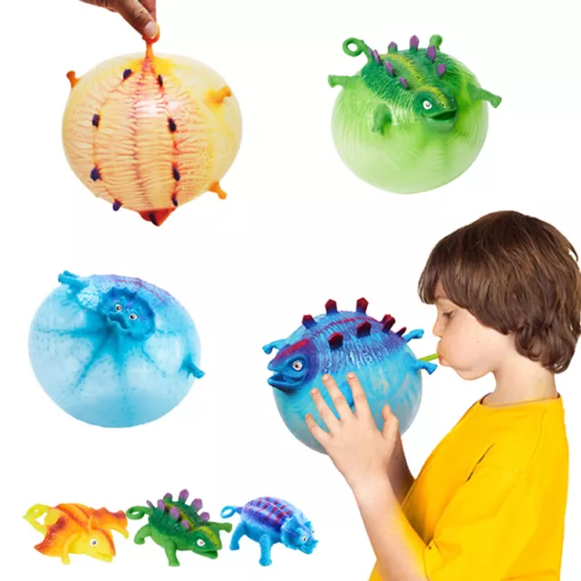 Dinosaur Toy Inflatable Anti-Stress Animal Toy Squeeze Soft Balloon Toy EL