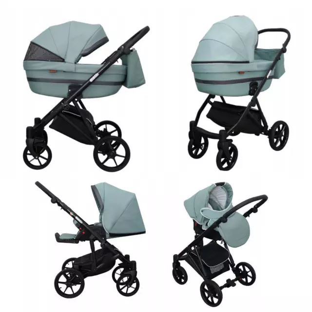 Kinderwagen 2in1 3in1 4in1 Auswahl Gel-Räder Crocos by Lux4Kids 3