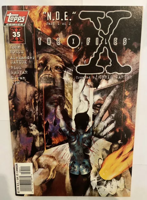 Topps The X-Files Comic Vol. 1 #35 “N.D.E Part 1 Of 2” (1997) FN