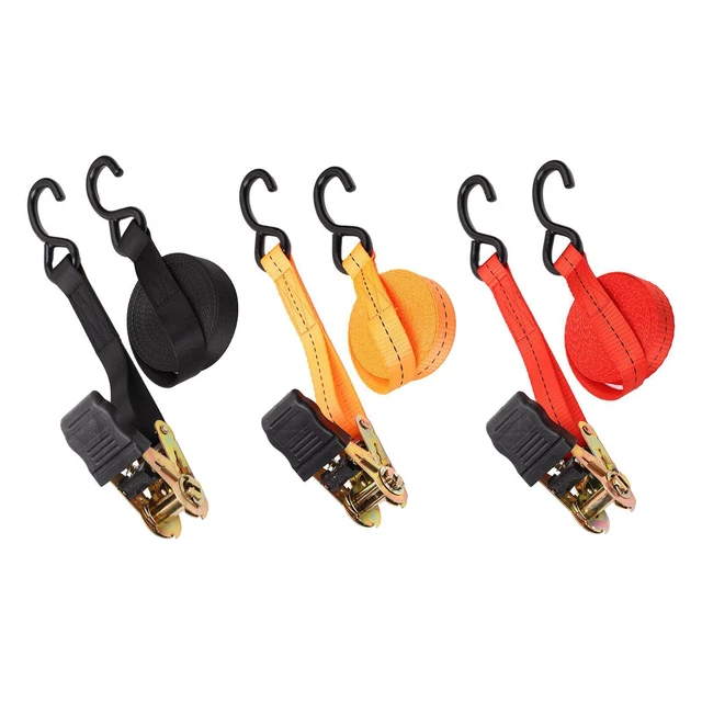 Lot De 10 Sangles à Cliquet Pallit 10m – Résistance 2500/5000kg (2,5/5t) Pour Fixation