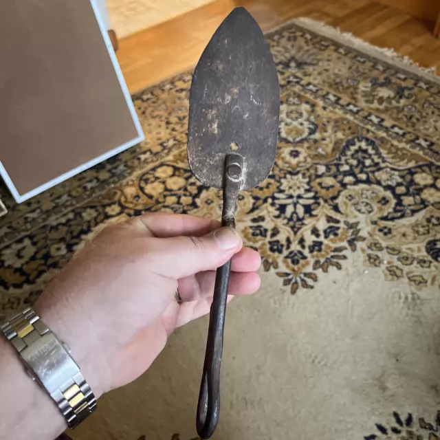 18th Century Forged Iron Flat Iron Garden Trowel American Tough To Find