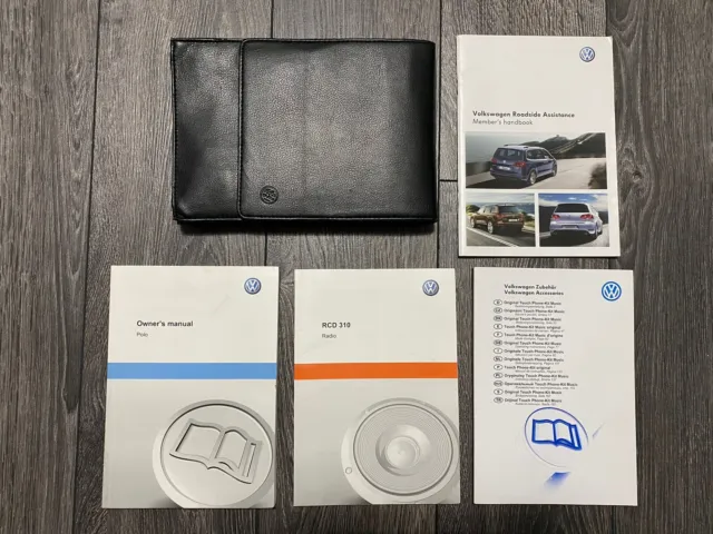 Vw Volkswagen Polo Handbook Owners Manual & Wallet 2009-2013 Mark 5 6R Tdi Gti