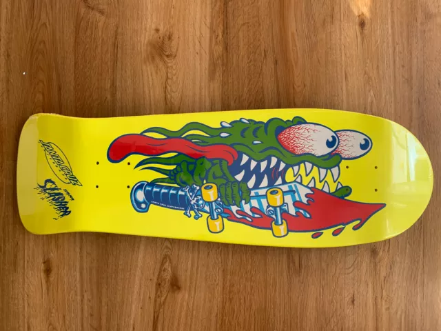 Santa Cruz Slasher Yellow Oldschool Reissue Deck