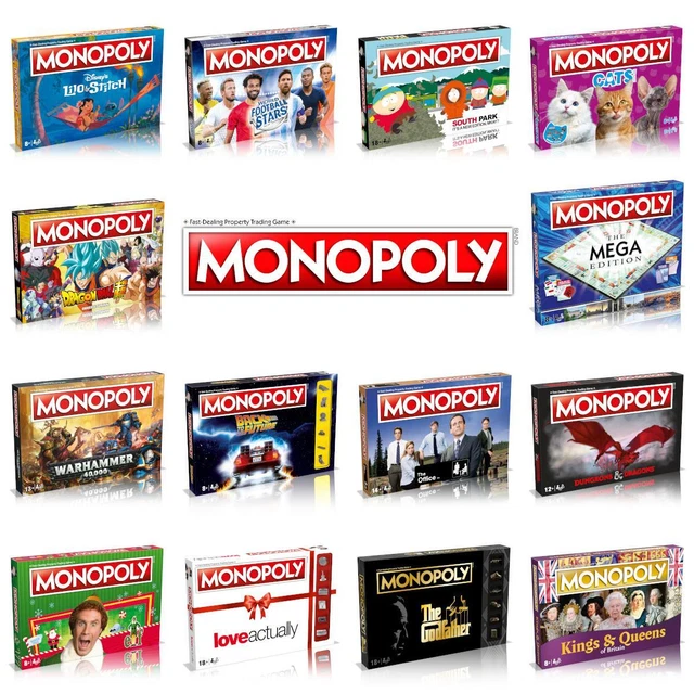 MONOPOLY ENTERTAINMENT BOARD Game Brand New Special Editions £34.99